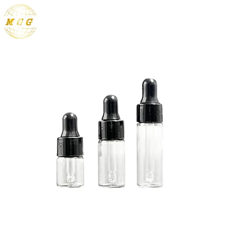 2ml 3ml 5ml Small White Glass Dropper Bottle